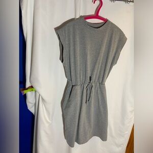 A New Day Women’s Gray Sleeveless Drawstring Dress, Size Small